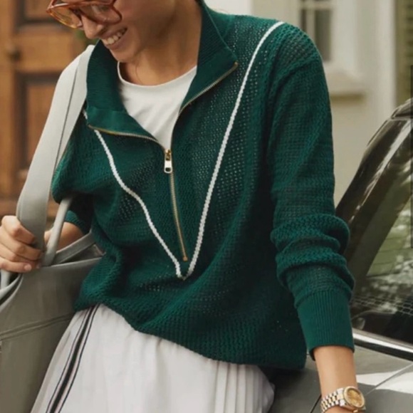 NOT FOR  SALE NWOT Varley Calva Knit Sweater in Forest Size M - Picture 7 of 7